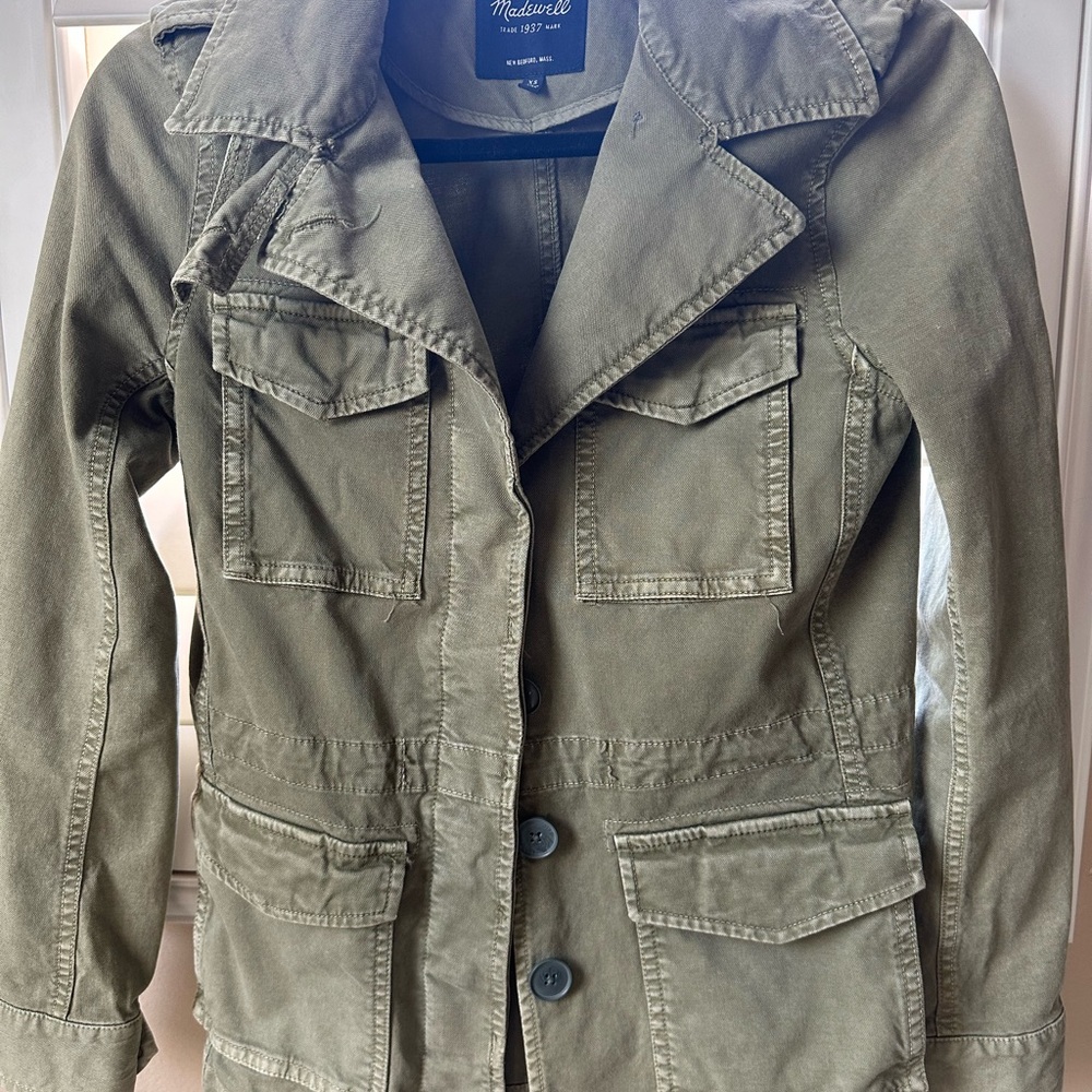 Madewell Utility Jacket in Olive Green